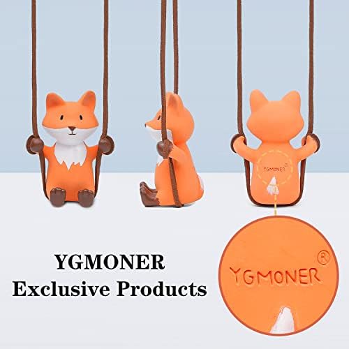 YGMONER Cute Swinging Fox Car Rear View Mirror Hanging Accessories Funny Car - Image 4