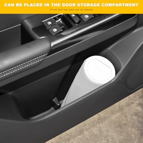 Car Trash Can Bin with Lid, Leakproof Portable Garbage Trash Bin Mini Cup - Image 6
