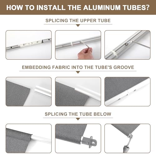 AOSKY Cordless Patio Roll Up Blinds - Image 6