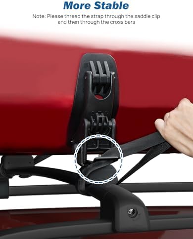 JOYTUTUS Kayak Roof Rack Saddles, Crab Roof Mounting Kit Fits Most Car SUV - Image 3