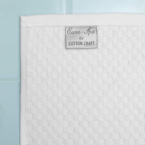 COTTON CRAFT Euro Spa Waffle Weave Bath Towels - Image 2
