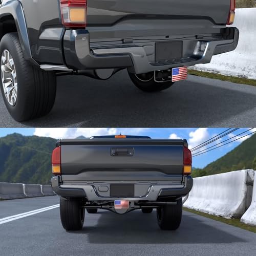 Heavy American Flag Metal Trailer Hitch Cover - Image 6