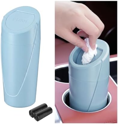 Car Trash Bin with Lid, Leak-Proof Portable Vehicle Cup Holder Garbage Can by Unknown