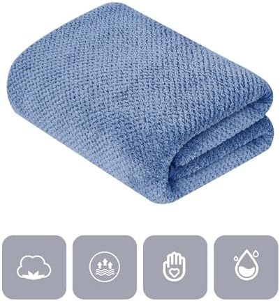MaopaoBeauty 2 Pack Bath Towel Set 35" x 70", Extra Large Waffle Bath Towel Set - Image 2
