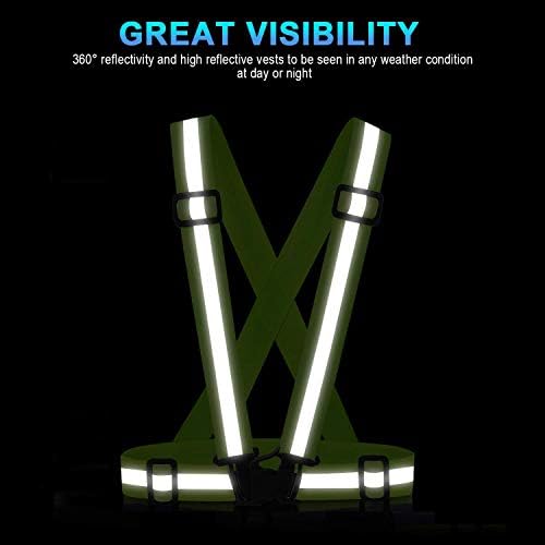 Reflective Vest Running Gear, 2-10Pack High Visible Safety VES - Image 2