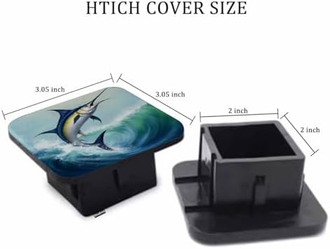 Blue Marlin Trailer Hitch Covers - Image 2