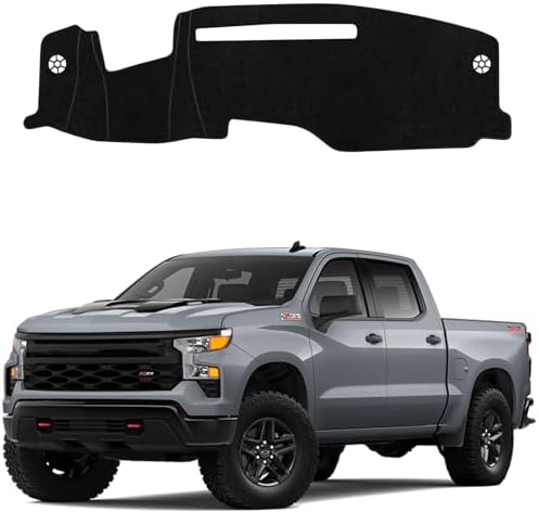 Dashboard Mat Cover for 2022-2025 Chevy Chevrolet Silverado/GMC Sierra 1500 by BOLTRY