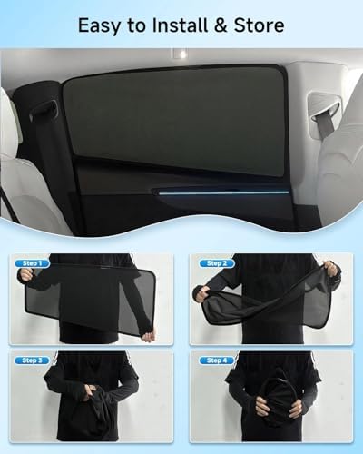 Car Window Shade for Crosstrek 2018-2023, 2 Pack UV & Glare Protection - Image 6
