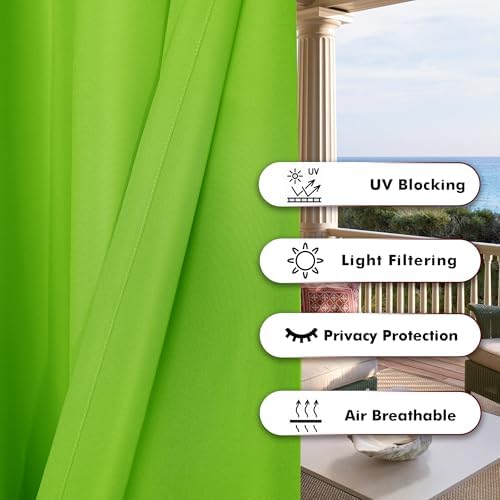 BONZER Outdoor Curtains for Patio Waterproof - Image 4