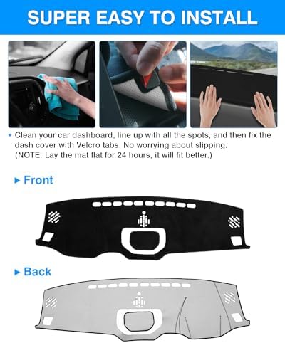 Autorder Dashboard Cover Mat for 2014-2021 Toyota Tundra Accessories Dash Cover - Image 5