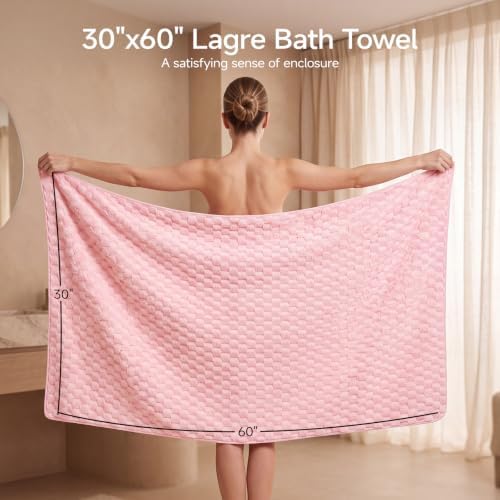 REDKISS Microfiber Bath Towel Large, 31”x 61” 4 Pack, Super Absorbent - Image 6