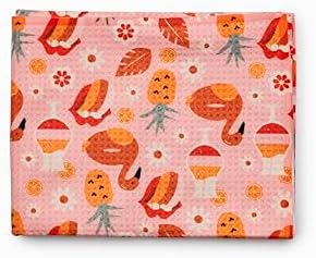 Flourish Wildflowers Microfiber Kitchen Towels | Pink Pineapple Tongue Pattern - Image 3