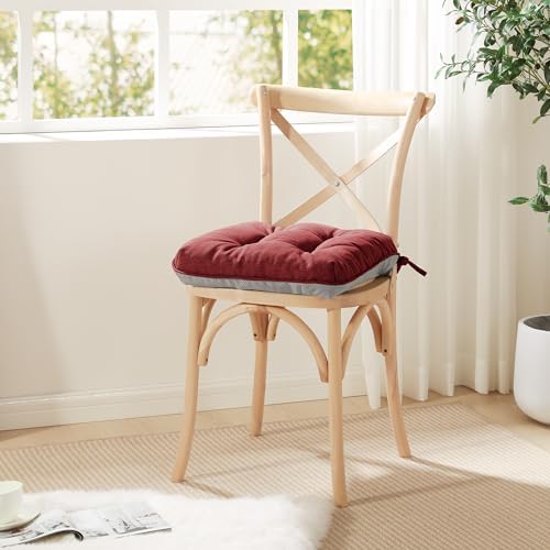 Love's cabin Memory Foam Chair Cushions Set of 4, 15.5 Inch - Image 7
