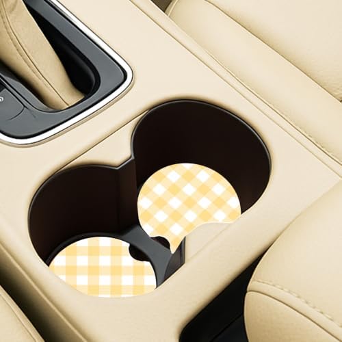 Ceramic Car Coasters – Absorbent Car Cup Holder Coaster Set - Image 3