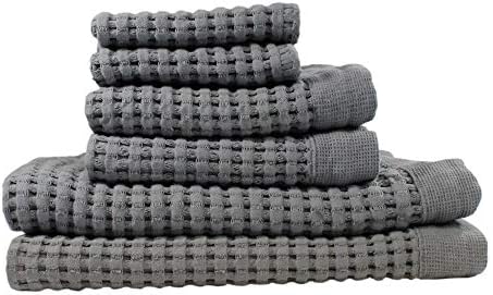 GILDEN TREE Waffle Towel Set Quick Dry Thin | 2 Bath Towels | 2 Hand Towels | 2 by GildenTree