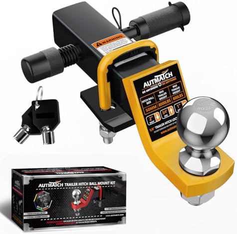 AUTMATCH Trailer Hitch Ball Mount by AUTMATCH