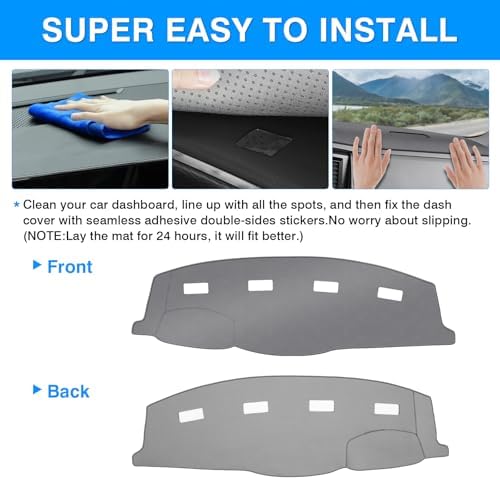 Autorder Gray Dashboard Cover Mat - Image 5