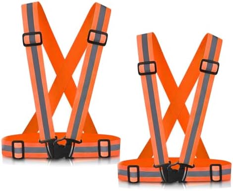 Reflective Vest Running Gear, 2-10Pack High Visible Safety VES by SAWNZC