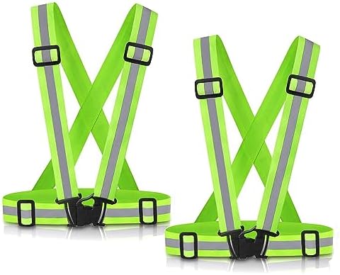 Reflective Vest Running Gear, 2-10Pack High Visible Safety VES by SAWNZC