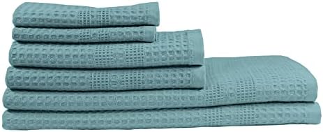 GILDEN TREE Waffle Towel Set Quick Dry Thin | 2 Bath Towels | 2 Hand Towels | 2 by GildenTree