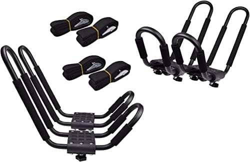 KAYAK-1- 2 Pairs Kayak Carrier Boat SUV Canoe Surf Ski Snowboard Roof Mount by HTTMT