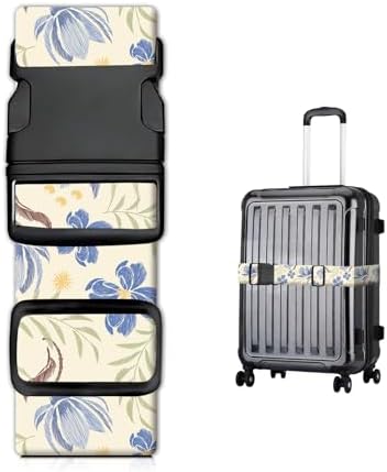 Luggage Straps for Suitcases, Heavy Duty Travel Belt by JYCardPKT