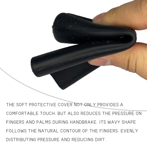 Car Handbrake Cover, Soft Silicone Wavy Brake Grips Protector, Anti-slip Auto - Image 6