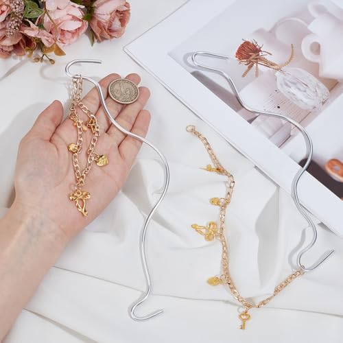 2pcs Car Hanging Ornaments Cute Alloy Bowknot Cross Pendants - Image 3