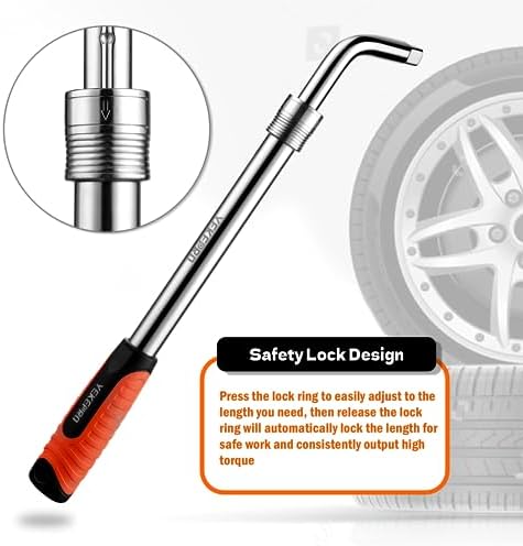 Extendable Lug Wrench with Flip Sockets - Image 4