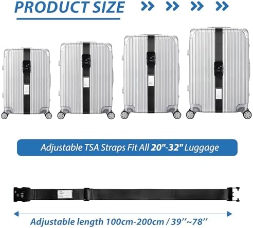 TSA Approved Luggage Straps - Image 3