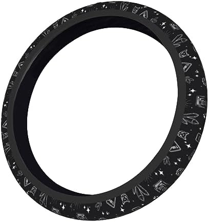 Gothic Skull Cat Steering Wheel Cover by Qilerongrong