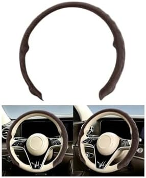 Mandark 15 Inch Car Steering Wheel Cover, Dark Brown by Unknown