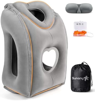 Sunany Travel Pillow, Upgraded Plane Pillow by Sunany