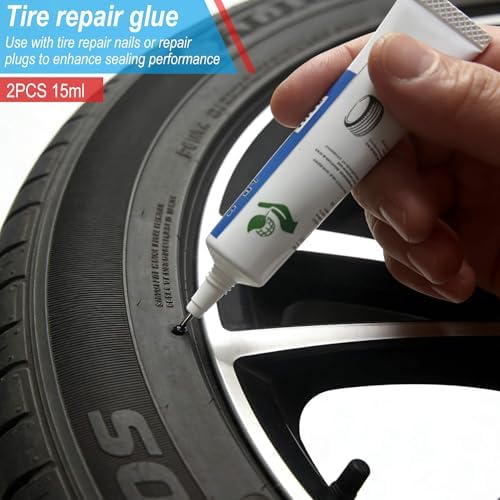 60Pcs Tire Repair Rubber Nail Kit - Image 3