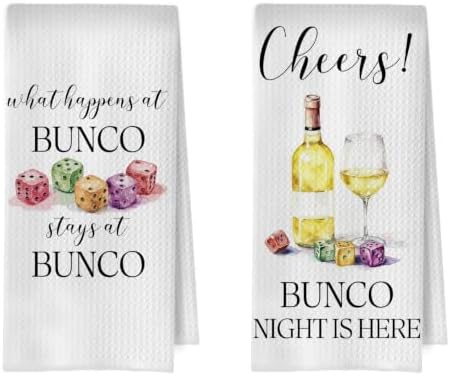 Bunco Party Gifts Kitchen Towels 16x24 Inch Set of 2 by Unknown