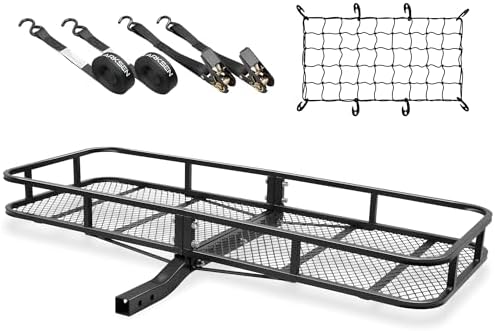 ARKSEN 60" x 23" x 5.5" Hitch Cargo Carrier, 500 Lbs Capacity Luggage Rack by ARKSEN