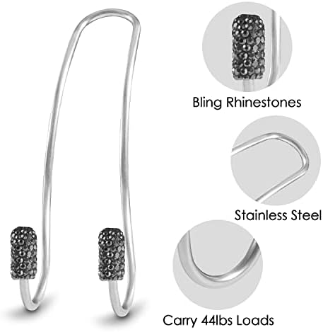 Guoord Bling Auto Hooks, Car Hangers Organizer Seat Headrest Hooks，Bag - Image 4