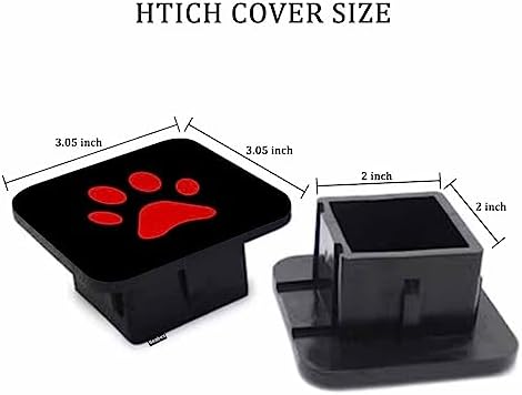 Trailer Hitch Receiver Covers Dog Paw Hitch Cover Protector, Cute Puppy - Image 2