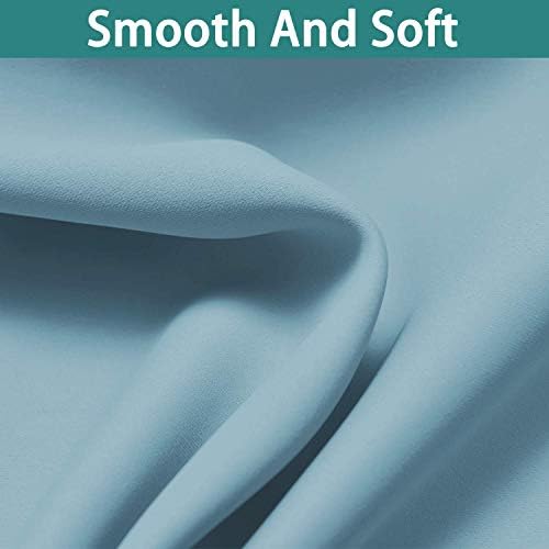 Yakamok Sky Blue Blackout Patio Door Curtain Panels W70 x L84, 1 Panel - Image 7