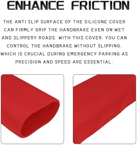 Car Handbrake Cover, Soft Silicone Wavy Brake Grips Protector, Anti-slip Auto - Image 3