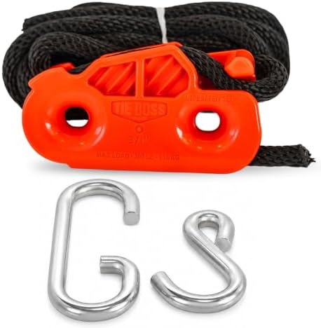 Tie Boss - 3/8 Inch Heavy Duty Self-Locking Tie Down System by TieBoss
