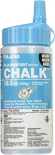 Tajima Micro Chalk, Fluorescent Blue Ultra-Fine Snap-Line Chalk, 10.5 oz by TAJIMATraditionofExcellence