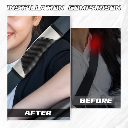 2PCS Car Seat Belt Cover Pads, Seatbelt Shoulder Cushion - Image 5