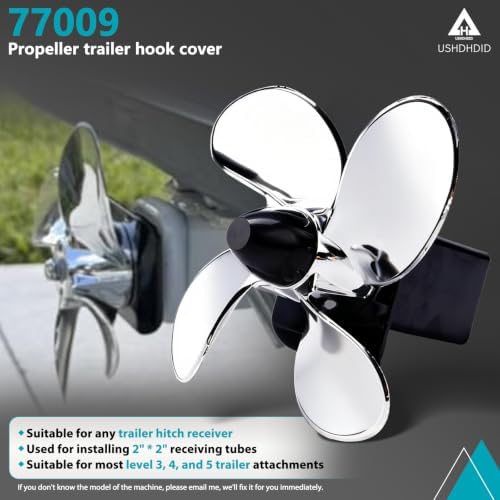 Tow Hitch Cover 77009 with Spinning Propeller - Image 2