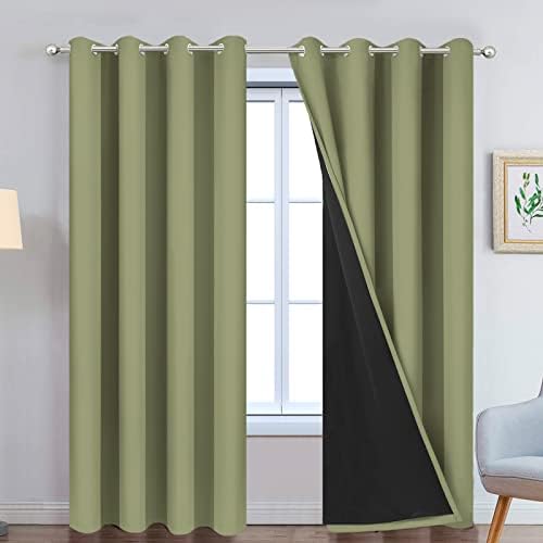 Yakamok Sage Blackout Curtains 84 Inches Long by Yakamok