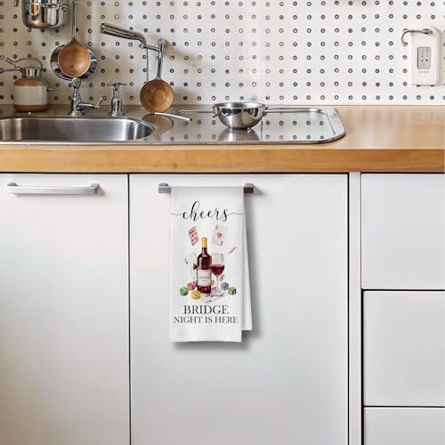 Bunco Bridge Wine Kitchen Towel - Image 3