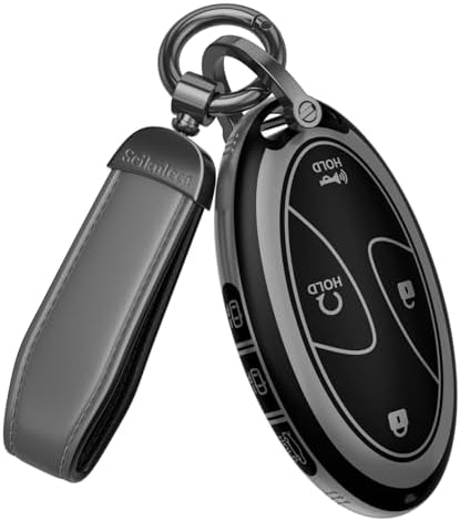 for Hyundai Key Fob Cover & Leather Keychain by Unknown