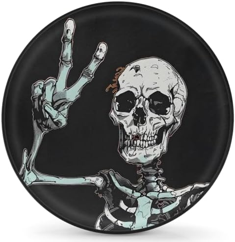 Rv Spare Tire Cover Wheel Halloween Goth Skeleton Skull Tire Covers Wheel by FengQuGou