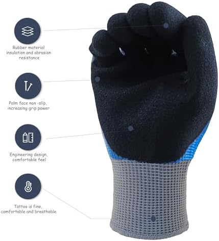 DongChu Insulated Electrician Gloves 1000V Coated Work Gloves - Image 4
