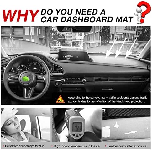 Autorder Dashboard Cover Mat for Mazda CX-30 2020-2023 Accessories Dash Cover - Image 2